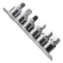 Square Drive Oil Drain Plug Key Tool Steel Socket Wrench Set for Automotive Repair, 6-Piece 8-14mm