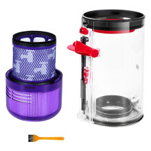 Compatible with V11 V15 SV14 SV15 SV22 Vacuum Cleaner, Large Dirt Cup Dustbin Replacement for V11 Torque Drive V15 Detect