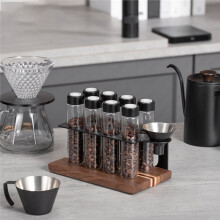 Tubes de Conservation en Verre pour Grains de Café à Dose Unique - Porte-Tamper et Accessoire pour une Fraîcheur Optimale