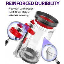 Compatible with V11 V15 SV14 SV15 SV22 Vacuum Cleaner, Large Dirt Cup Dustbin Replacement for V11 Torque Drive V15 Detect