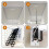 Adjustable Attic Pull-Down Hook Kit with Telescopic Rod and Door Handle for Ladder and Stairs 3