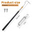 Adjustable Attic Pull-Down Hook Kit with Telescopic Rod and Door Handle for Ladder and Stairs 6
