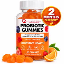 Probiotic 120 Gummies, 50 Billion CFU,10 Strains