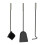 Kaminbesteck-Set, Stahl, 4-in-1 mit Ständer 7