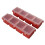 4X  Screw Parts Box Storage Case Recycled Material 400.0g Red 3
