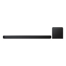 Barra de sonido negra - Samsung - Subwoofer inalámbrico - Bluetooth integrado - Wi-Fi integrado - 5.1.2 canales - AirPlay 2
