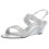 Touch Ups Women's Allison Wedge Sandal, Silver, 10.5 M US 1