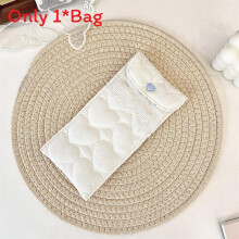 (White) Eyeglass Minimalist Modern Case With Quilted Cotton For Storage And Travel