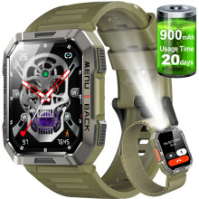 Military Smart Watch Men (Call Receive/Dial) Rugged Tactical Fitness Tracker UK