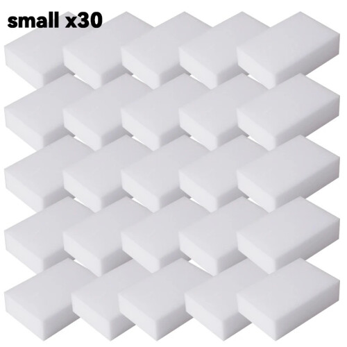 (small x30) Magic Sponge Melamine Eraser Cleaning Sponge Kitchen Bathroom Cleaner