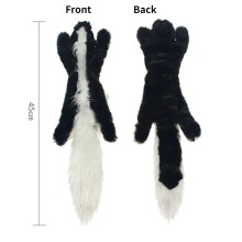 (Skunk) No-Stuffing Plush Dog Toys Indestructible Pet Puppy Chew Squeaker Squeaky Toy