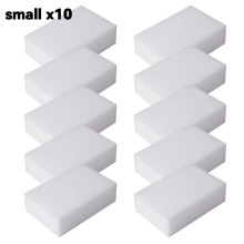(small x10) Magic Sponge Melamine Eraser Cleaning Sponge Kitchen Bathroom Cleaner