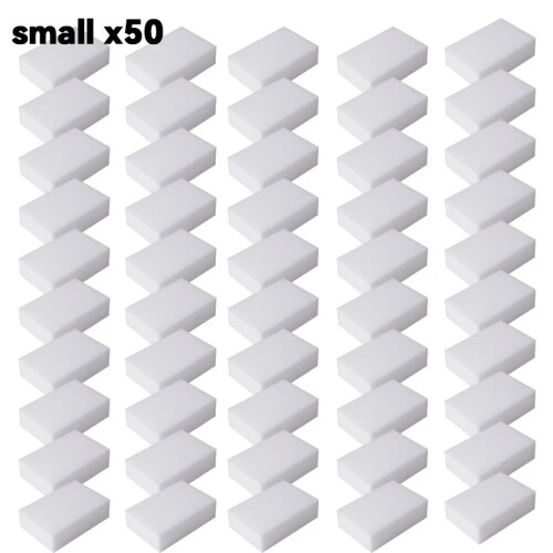 (small x50) Magic Sponge Melamine Eraser Cleaning Sponge Kitchen Bathroom Cleaner