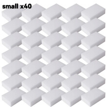 (small x40) Magic Sponge Melamine Eraser Cleaning Sponge Kitchen Bathroom Cleaner