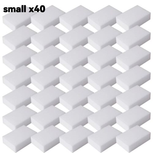 (small x40) Magic Sponge Melamine Eraser Cleaning Sponge Kitchen Bathroom Cleaner