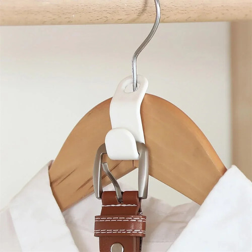 (Pink / 3PCS) Clothes Hanger Connector Hooks Space Saving Cascading Wardrobe Organiser Clips 2