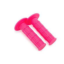 (D) Universal Motorcycle Handlebar Grips Rubber Dirt Pit Bike Motocross Handle Bar