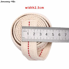 (D) 1M Flat Cotton Oil Lamp Wick Braided Replacement for Lantern Heater Stove