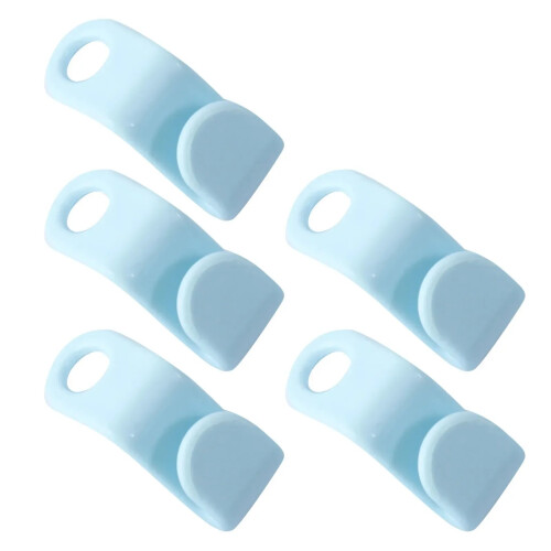 (Blue / 3PCS) Clothes Hanger Connector Hooks Space Saving Cascading Wardrobe Organiser Clips