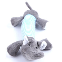 (Blue) No-Stuffing Plush Dog Toys Indestructible Pet Puppy Chew Squeaker Squeaky Toy