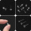 (01 / 3x12mm 100pcs) Clear Plastic Stud Earrings Hypoallergenic Invisible Piercing Retainers 100/200 6