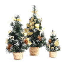Tabletop Tree Home Christmas Small Desktop Decoration Party Ornament Family,Gold