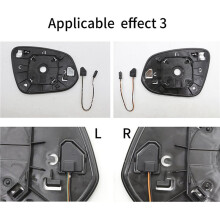2 Pair Red Blind Spot Monitor Detection Distance Assist Light Lamp for BSD BSA BSM Car Side Mirrors