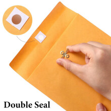 6 x 9Inch Clasp Envelopes with Gummed Seal, Small Clasp Mailing Envelopes Made From 28Lb Paper, Bulk 120 Pack