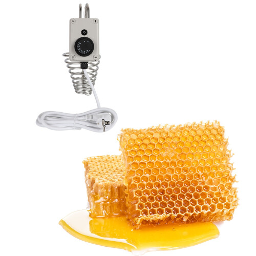 Adjustable Heating Spiral Honey Melter Heating  Honey Melting Device Beekeeping Equiment Tool 220V 500W EU Plug 1