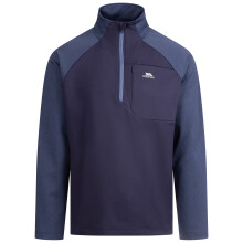 (L, Navy Marl) Trespass Mens Half Zip Fleece Active Top - Eric