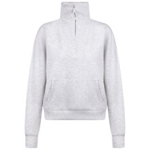 (8, Grey Marl) Trespass Womens Centre Half Zip Sweatshirt - Jean