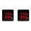 2X Digital AC Voltmeter Frequency Meter Tester Gauge LED Display Meter 50-500V 10.0-99.9hz Voltage Frequency Meter 2