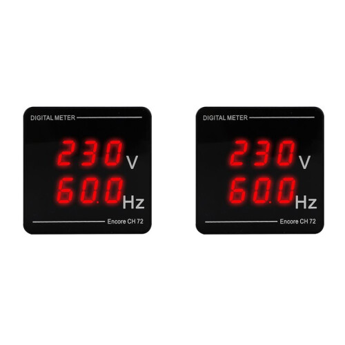 2X Digital AC Voltmeter Frequency Meter Tester Gauge LED Display Meter 50-500V 10.0-99.9hz Voltage Frequency Meter 1