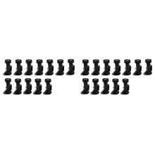 24 Sztuk Czarnych Nóżek Poziomujących do Szafek, Nóżki Meblowe Regulowane Od 3-7/8 Cala do 5-1/8 Cala, do Mebli, Szafek