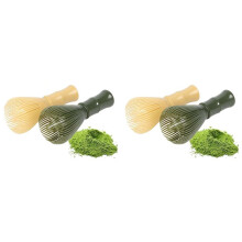 4 STÜCKE PP Harz Matcha Schneebesen Chasen Pinsel Werkzeuge für Matcha Grüntee Pulver Wiederverwendbare Pulver Schneebesen Zubereiten