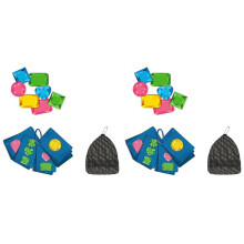 2X Diving Gems Pool Toys: 64 Colorful Gems for Underwater with Mesh Bag