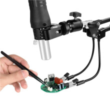 Metal Welding Holder, 4PCS Flexible Arms Soldering Third Helping-Hand PCB Stand Clamp Table Spring Tube Repairing Tool