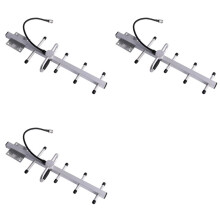3X Outdoor Directional 868MHz 915MHz 900MHz Yagi Antenna 8dBi Lorawan Antenna for NB-IOT Radio System N-Female Connector