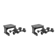 2X Boat Gunwale Clamp Mount Clamp Opening Aluminum Adjustable Bracket G Clamp Mount Base for Boat Tables