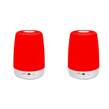 2pcs 670nm Red Light Night Light for Sleep with Timer, Rechargeable, Dimmable, Sleep Aid Lamp Light Blocking