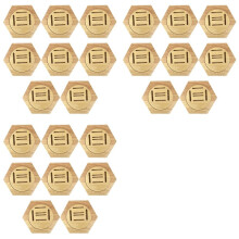 Simple Wooden Medal Rack Hexagonal Wall Medal Rack Decorative Wall Mount Bedroom and Living Room Medal Storage Rack 24PC