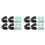 8PCS Closet Rod Brackets Support Flange Holders with Screws U Shaped Wardrobe Bracket Pole Socket End Caps for 32mm Rods 1