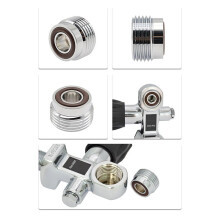 2X Diving Cylinder Tank Insert Valve Adaptor Converter G5/8 Scuba Diving DIN to York Insert Dive Regulator