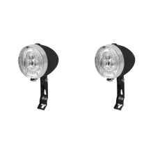 2X 3 LED Retro Bicycle Headlight Flashlight 3 Light Modes Front Light Vintage MTB Cycling Accessories
