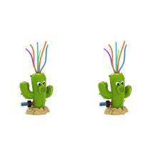 2X Cactus Cartoon Sprinkler for Children,Water Atomizer Toy,Summer Garden Fun, Baby Bath ,Yard Water Toy B