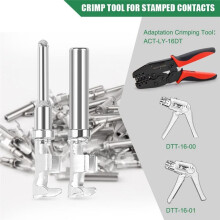 Kit de Terminal de Conector DT Tamanho 16, Pinos Macho 1060-16-0122 / Soquetes FêMeas 1062-16-0122 Contato Tipo Barril Aberto