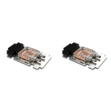 2X for V100 A100 PG199 SXM2 GPU Violet Copper +All Aluminum Water Cooled Cooling Block
