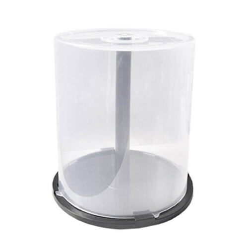 2X Large Capacity CD/DVD Storage Container Clear Plastic DVD Holder Compact Disk Organizer for Home Office Shelf 1