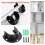 8PCS Closet Rod Brackets Support Flange Holders with Screws U Shaped Wardrobe Bracket Pole Socket End Caps for 32mm Rods 10