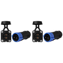 2X Trolling Motor Plug Set,12V/24V/ 36V/48V Plug for Down Rigger/ Fishing Reel Waterproof Marine Boat Power Connector